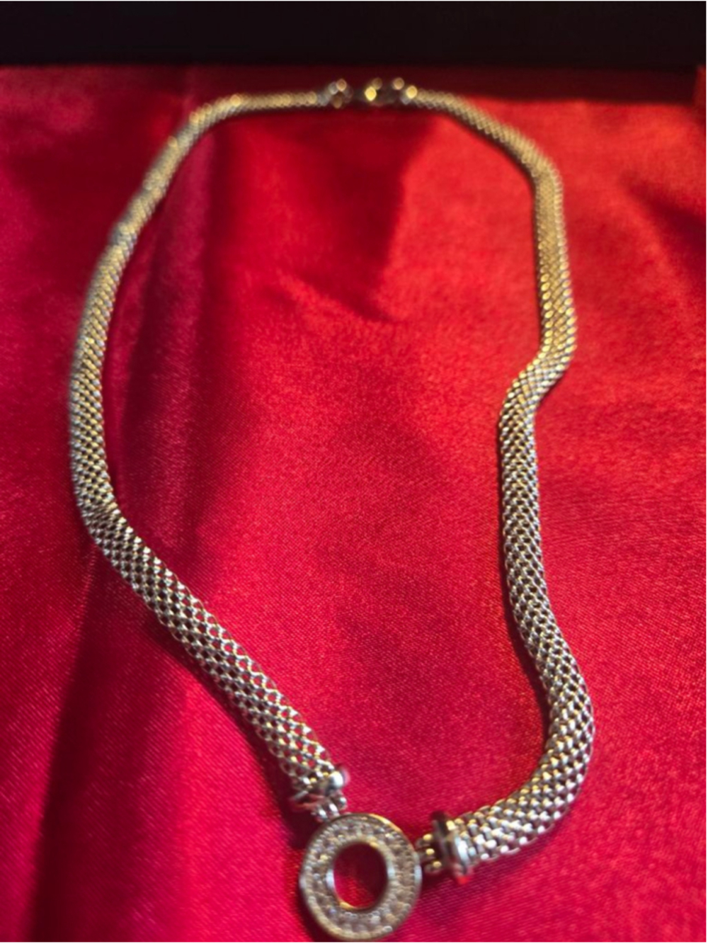 Women's Contessa Di Capri Sterling Silver Necklace One Size Silver
